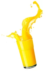 Foto op Canvas orange juice splash isolated © lotus_studio