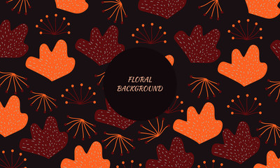 Dark red leaves background