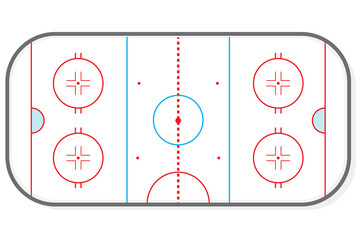 Hockey rink vector