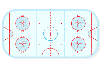 Hockey rink vector