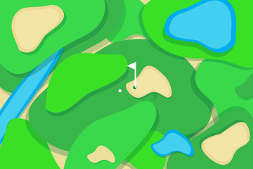 Golf ground vector
