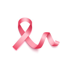 Pink ribbon - symbol of breast cancer awareness month