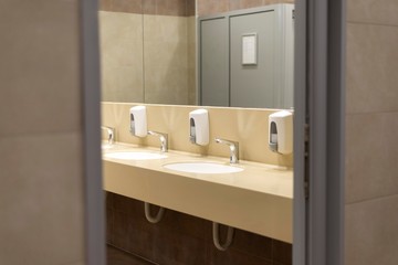 interior of modern bathroom