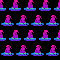 Abstract happy halloween seamless pattern background. Paper cut halloween swatch for design halloween menu, wrapping paper, halloween party invitation,  autumn holiday shop sale, bag print, t shirt 