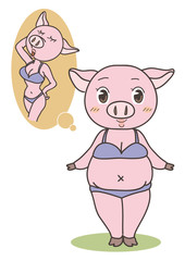ダイエット豚・ビフォーアフター