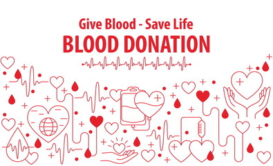 Donation Blood banner - 276718846