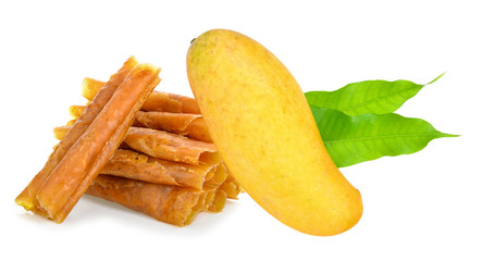 mangos on white background