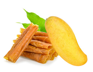 mangos on white background