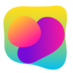 Abstract gradient colored pattern background. Fluid elements for design birthday party card, shop sale advertising, summer rest poster, night club t shirt, bag print etc.