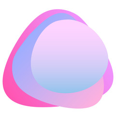 Obraz premium Abstract gradient colored pattern background. Fluid elements for design birthday party card, shop sale advertising, summer rest poster, night club t shirt, bag print etc.