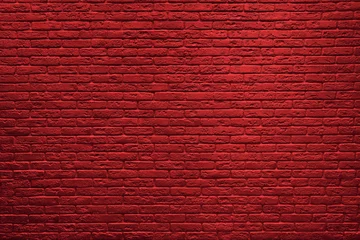 Crédence de cuisine en verre imprimé Mur de briques Red brick wall background.