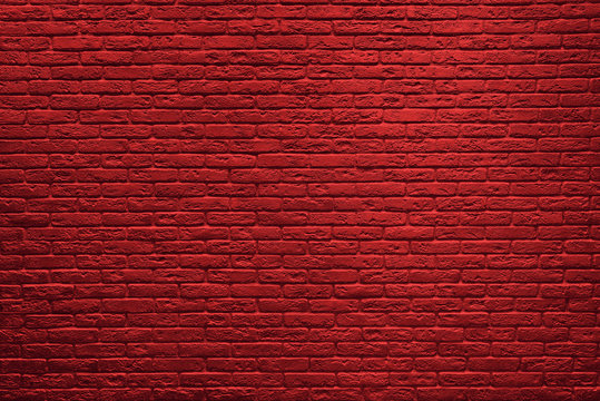 Fototapeta Red brick wall background.