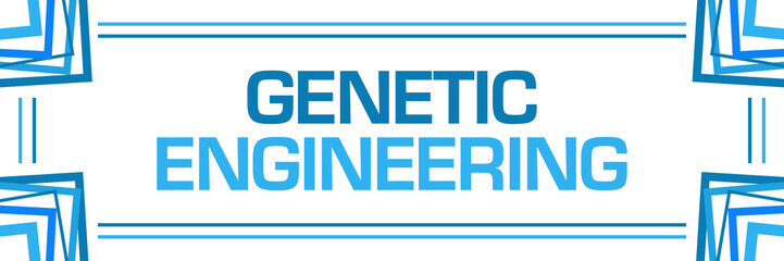 Genetic Engineering Blue Random Borders Horizontal 