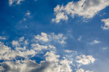 Sky background with gray clouds