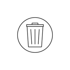 Delete, remove icon. Vector illustration, flat design.