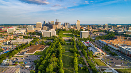 Nashville Tennessee TN Drone Aerial Skyline