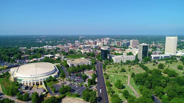 Greenville South Carolina SC Drone Skyline Aerial