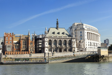 London - UK - United Kingdom, August 2013: Unilever House is in the Art Deco of 1930, seen from the Thames