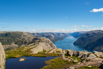Fototapeta na wymiar Fjords at Preikestolen
