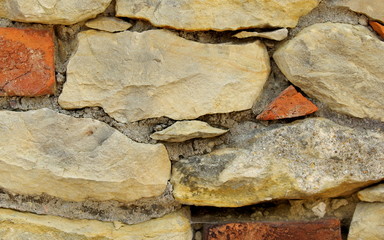 Old stone wall of stones