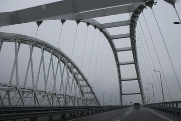 modern suspension bridge