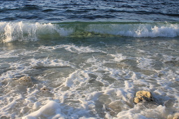 waves on the beach