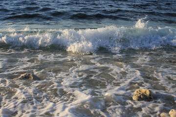waves on the beach