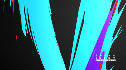 Colorful geometric backgrounds. Simple form composition. Eps10 vector template