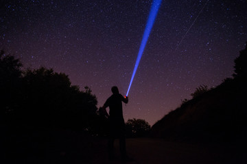 starry night long exposure