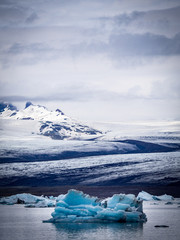 Fototapeta na wymiar Iceberg lagoon at Jokulsarlon Iceland