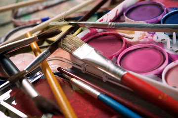 Watercolorist tools view