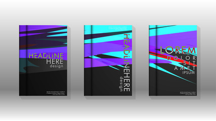 Book Cover colorful geometric backgrounds.