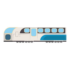 Fototapeta premium Train public transport isolated symbol vector illustration