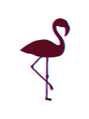 3d flamingo vogel pink urlaub strand meer sommer sonne design cool