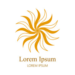 Isolated business logo with text on a with background - Vector