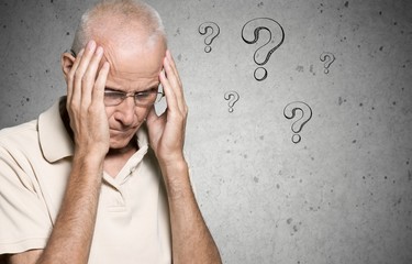 Question senior old person mark worried health