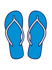 2 schuhe paar flip flops sandalen füße anziehen urlaub ferien strand sommer meer hausschuhe barfuß typisch deutsch cool design clipart