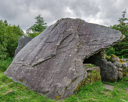 Ireland,view on Cavan Burren Park,Unesco geopark,Irish