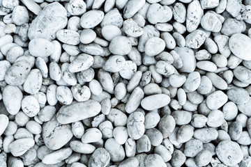 White Sea stones background and texture.
