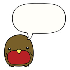 cute cartoon penguin and speech bubble