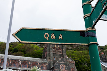 Word writing text Q And A. Business photo showcasing a period of time or an occasion when someone...