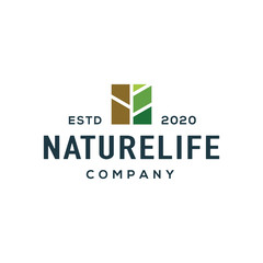 Nature logo design vector. Universal nature logo.