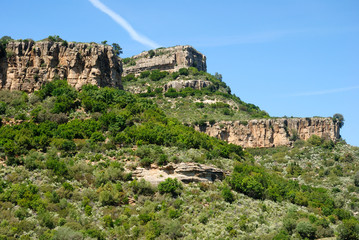 Veduta dei tacchi e cime di Baccu Perdosu