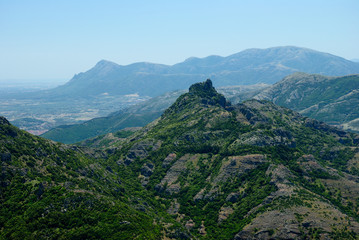 Veduta di Punta Pubusinu da Monte Arcuentu