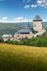 Fototapeta na wymiar Karlstejn Castle. Summer day. Czech Republic.