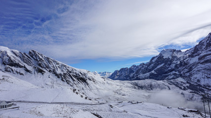 Fototapeta na wymiar Snow on the Grindelwald, Switzerland in Europe