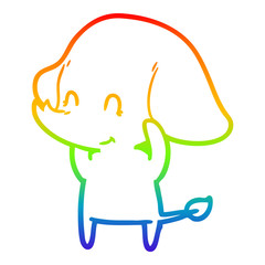 Obraz premium rainbow gradient line drawing