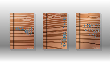 Cover book with a geometric design background