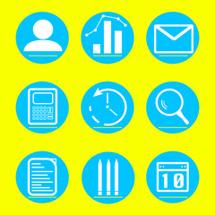 Icons business and finance vector illustration