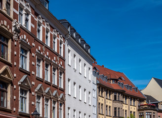 Fototapeta na wymiar Alte Häuser Fassade in Deutschland